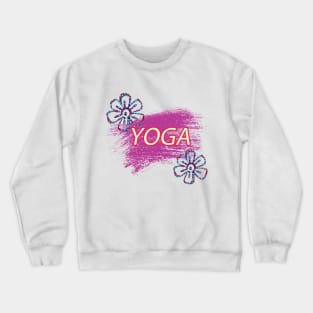 YOGA Flowers Crewneck Sweatshirt